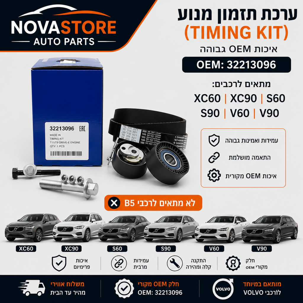 OEM 32213096 31460615 ערכת תזמון מנוע