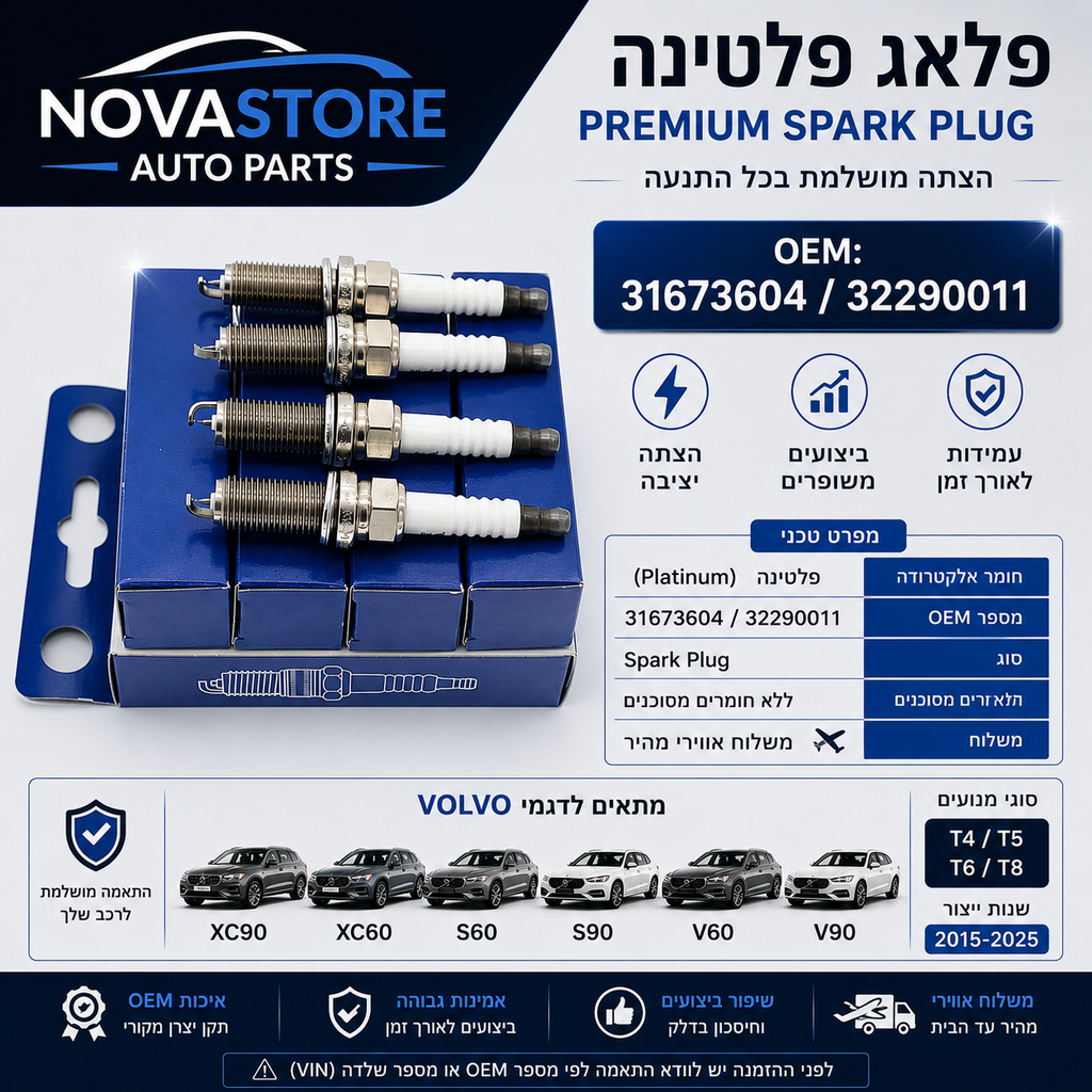 OEM 31673604 32290011 For Volvo XC90 XC60 XC40 V90 V60 V40 S80 S60L: סם מצתים ל